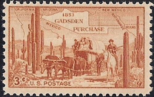 1028 3 cents Gadsden Purchase Centennial Stamp mint OG NH VF