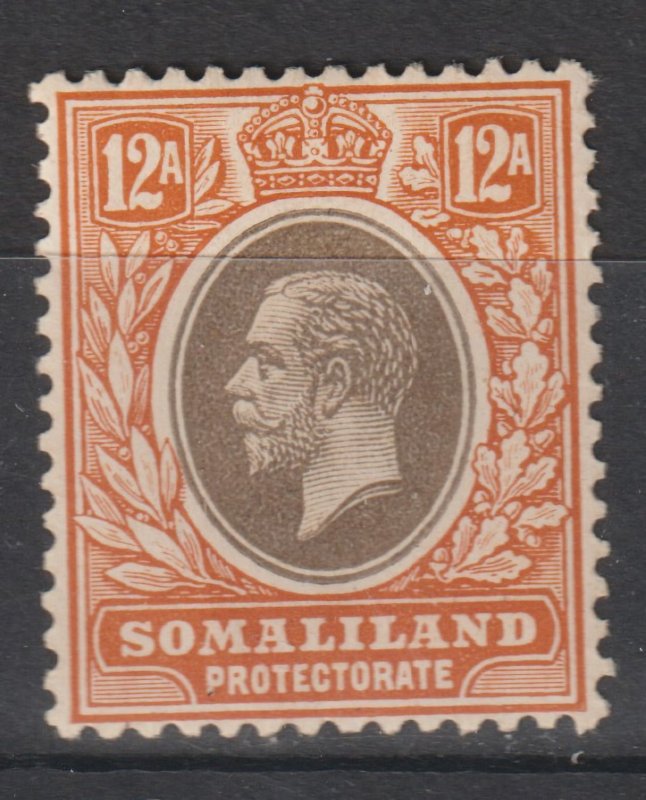 British Somaliland Scott#72 1921 MLH KGV