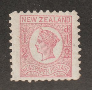 1863 New Zealand Sc# P1 ½p, newspaper stamp. QV. MH Cv$140.00