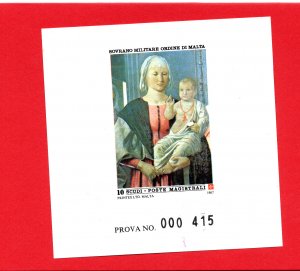 SMOM 1987 Christmas Madonna of Senigallia No. 279 proof of print
