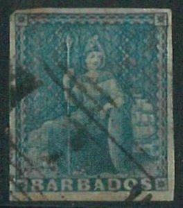 70324c - BARBADOS - STAMP: Stanley Gibbons # 4 - Finely Used-