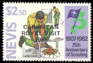 Nevis #446-455, Complete Set(9), 1985, Never Hinged