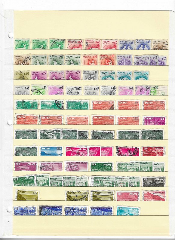 ISRAEL COLLECTION ON STOCK SHEET, MINT/USED