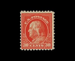 U.S. Scott# 516  1917 30c org red  Franklin   mint-nh-   Fine