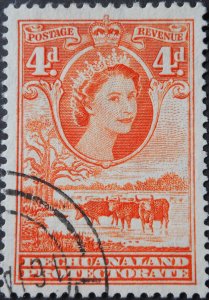 Bechuanaland 1958 QEII 4d SG 146b used