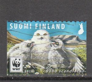 Finland  Scott#  1562b  Used  (2018 Snowy Owl)