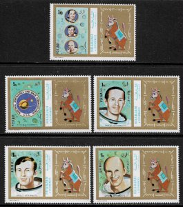 Sharjah Michel #976-80 MNH Set - Apollo 17 - Space