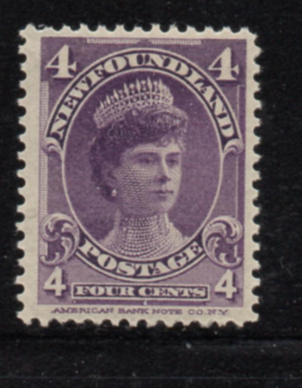 Newfoundland  Sc 84 1901 4 c violet Duchess of York stamp mint