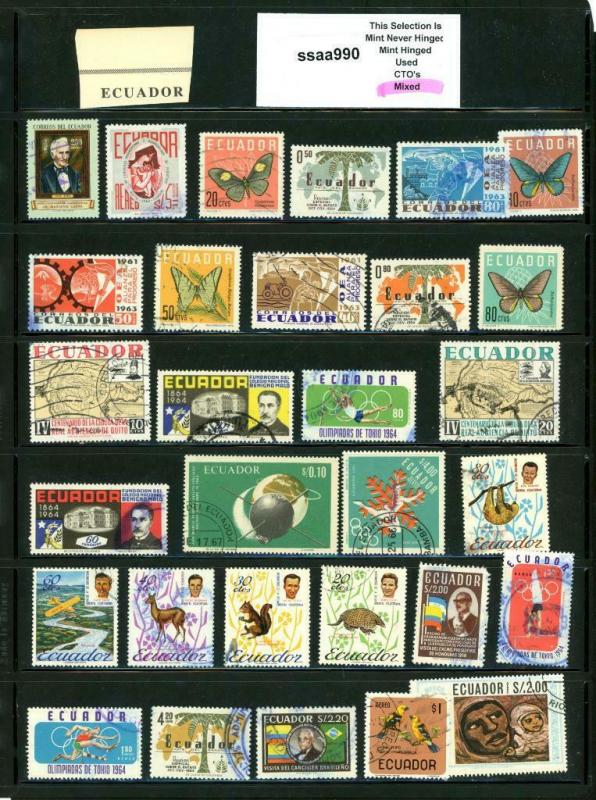 PKStamps - ssaa990 - Ecuador - Mini Lot - Check Out Image