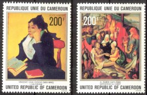 Cameroon 1978 Art Paintings Van Gogh A. Durer Set of 2 MNH