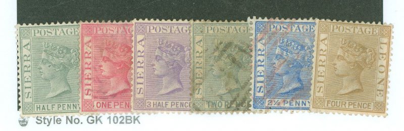 Sierra Leone #22-24/26-27/30 Used