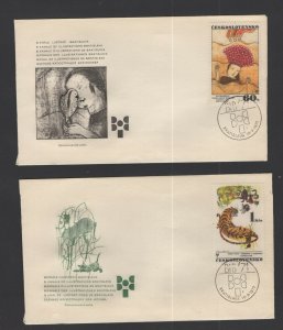 Czechoslovakia #1769-71  (1971 Children's Books set) on 3 unaddressed cachet FDC 