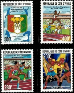 Ivory Coast 1996 MNH Stamps Scott 991-994 Sport Olympic Games