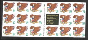 #2596a MNH Complete Booklet Pane Pl#D65784