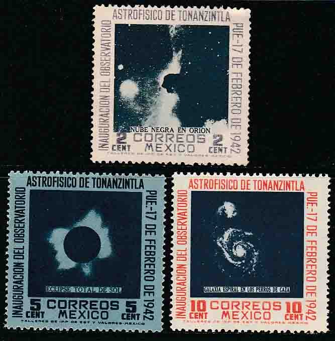 MEXICO 774-776, OPENING OF Tonanzintla Astrophysics Observatory UNUSED H OG VF.