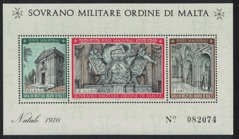 Sovereign Order of Malta Christmas MS 1970 MNH