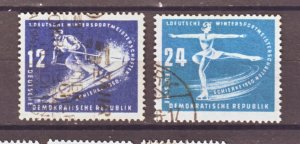 J22301 Jlstamp 1950 germany ddr set used #51-2 sports