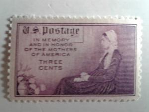 SCOTT # 737 MOTHERS OF AMERICA SINGLE MINT NEVER HINGED   1934