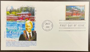 5257 Panda cachets Priority Mail $6.70 Byodo-in-Temple FDC 2018