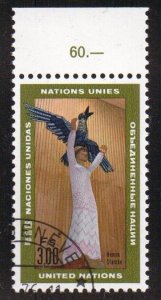 United Nations Geneva  #13  cancelled  1969  Starcke`s statue  3fr