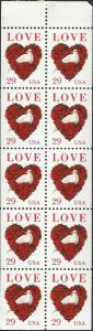 # 2814a MINT NEVER HINGED Booklet Pane LOVE