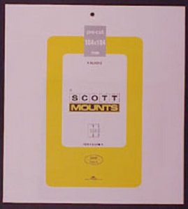 Scott/Prinz Pre-Cut Souvenir Sheets Small Panes Stamp Mounts 184x184 #1014 Black