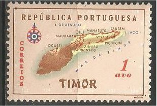 TIMOR, 1956, MNH 1a  Map Scott 280