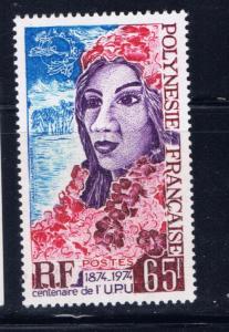 French Polynesia 284 Lightly Hinged 1974 UPU  