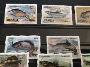Uganda Fish mint never hinged  stamps A19772