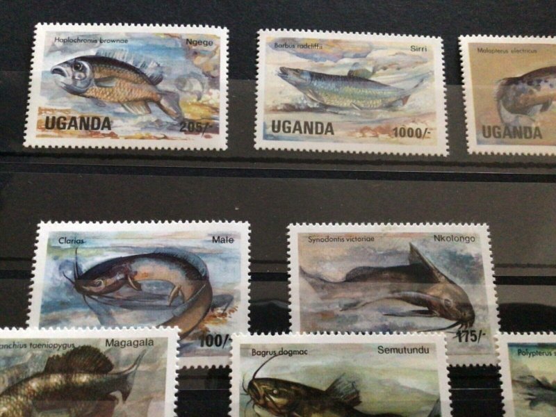 Uganda Fish mint never hinged  stamps A19772