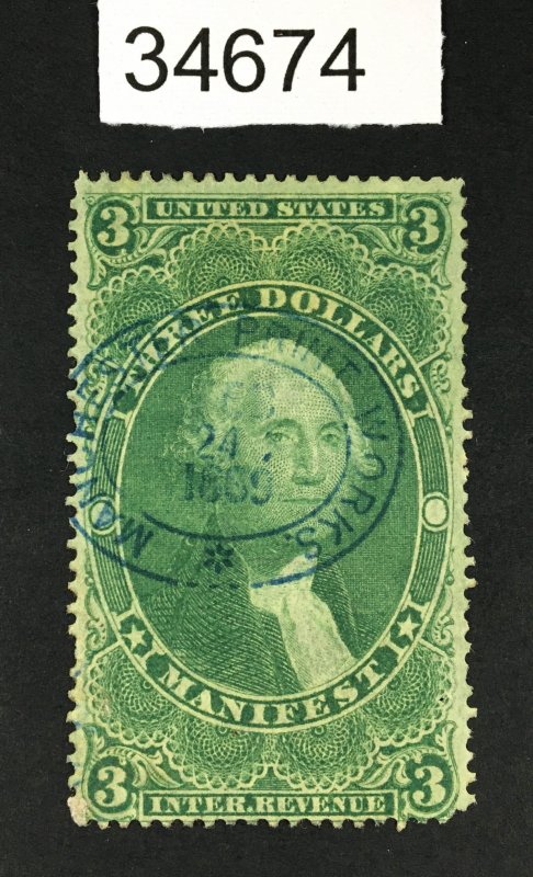 US STAMPS # R86c REVENUE USED $55+ LOT #34674