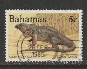 1984 Bahamas - Sc 564 - used VF - 1 single - Allen's Cay Iguana