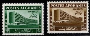 Afghanistan Scott 464-465 MNH** Unesco set 1958