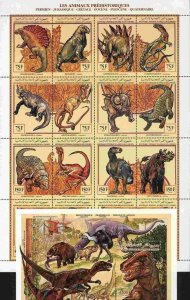 Dinosaurs, Prehistoric Animals by Comoros Is. MNH