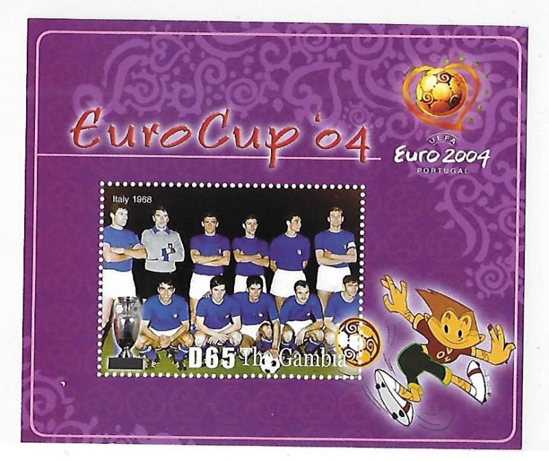 Gambia 2004 European Soccer Championships Portugal S/S MNH C3