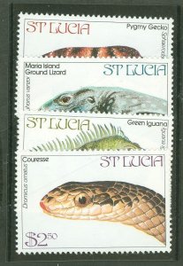 St. Lucia #661-4  Single (Complete Set)