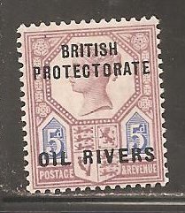 Niger Coast Protectorate SC 5  Mint  Hinged