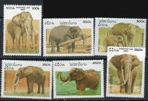 Laos 1339-34 MNH 1997 Elephants (ak3562)