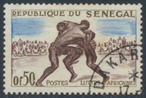 Senegal  Republic   SC# 202  Used  CTO  Wrestling see details/scans 