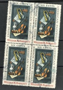 United States - SC #1386 - USED block of 4 - 1969 - US319