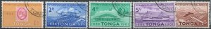 Tonga 1961 SG115-119 75th Anniversary Tongan Postal Service set #1 FU