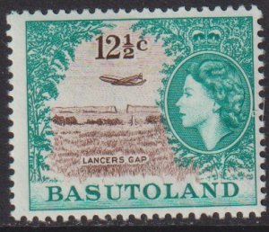 1962 Basutoland QE / Plane at Lancers Gap 12½¢ issue MNH Sc# 79 CV $25.00