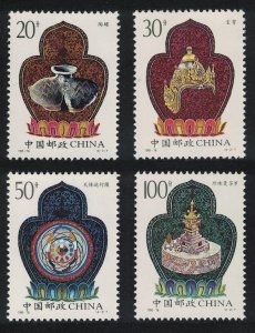 China Cultural Relics of Tibet 4v 1995 MNH SC#2593-2596 SG#4005-4008