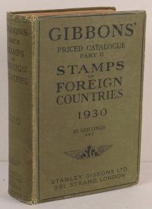 1930 Gibbons Catalogue, Stamps of Foreign Countries. Scarce. 