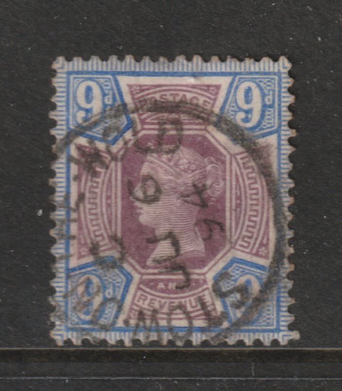 Great Britain a used QV 9d from the Jubilee (1887) set