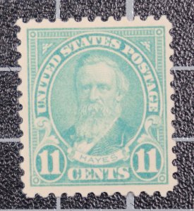 Scott 563 - 11 Cents Hayes -OG MH Nice Stamp - SCV - $1.25