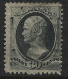 USA 1873 30 cent Alexander Hamilton grey black used (JD)