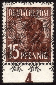 1948, Germany, American-British Occ., 15pf, MNH, Sc 622, Mi 41IIa