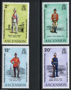 ASCENSION ISLAND UNIFORMS  SCOTT#173/76  MINT NEVER HINGED FULL ORIGINAL GUM