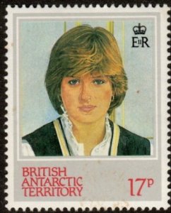 Br. Ant. Terr. 93 - Mint-H - 17p Princess Diana (1982) (cv $0.70)